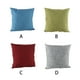 thumbnail image 5 of Cateissary Fundas de almohada decorativas de lino y algodón, funda de almohada con forma cuadrada, funda de cojín para sofá, fundas de Decoración del hogar Verde 50x50cm, 5 of 6