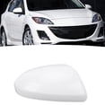 thumbnail image 4 of Side Mirror Cap Cover White Stylish Look Protection Scratch Resistant Side Rearview Wing Mirror Cap For Mazda 2 3 6, 4 of 7