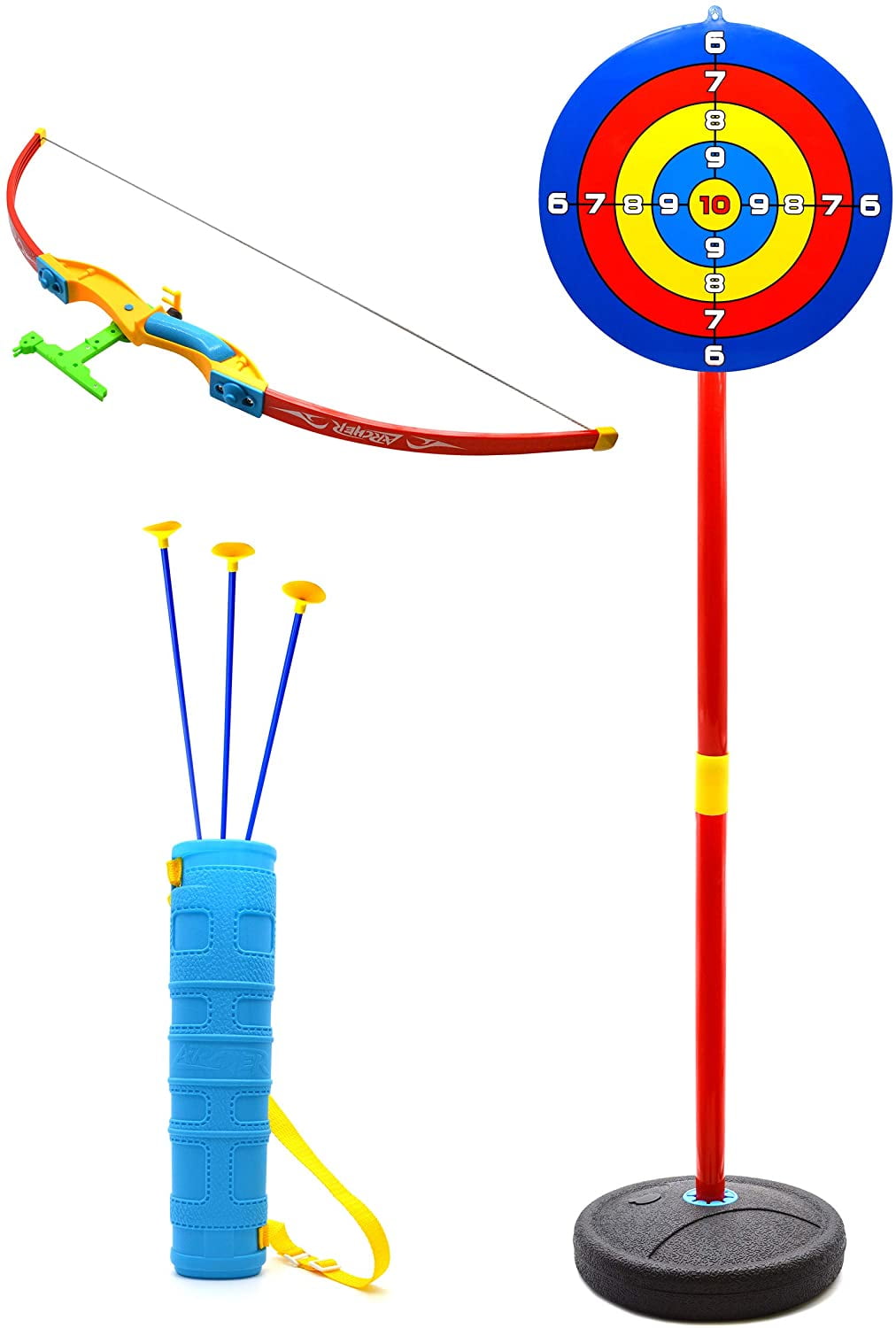 children's archery set with target