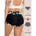 thumbnail image 2 of Women's Floral Print Briefs Cute Soft Comfy Breathable High, 2 of 5