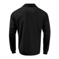 thumbnail image 5 of Men's Winter Solid Color Lapel Loose Long Sleeve T-Shirt, Henley Button Up Sport Top for Casual Wear, Gym and Lounge Style,Black,4XL, 5 of 6