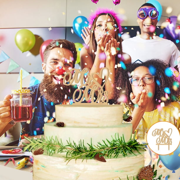 Tarjeta de Inserción para Decoración de Tarta de boda y cumpleaños onlyliua acrílica