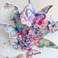 thumbnail image 3 of Butterflies Pop Up Flowers Greeting Card with Envelope 3D Birthday Cards for Birthdays, Thank You, Get Well, Mothers Day or Any Occasion. By Devine Cards, 3 of 5