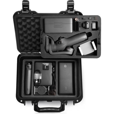 Waterproof Hard Case for Osmo Mobile 6/5 Gimbal Stabilizer(Not 7P) Mic 3/2/Mic Mini & Accessories(Case Only)