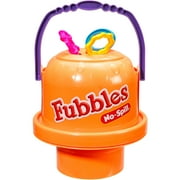 Little Kids Fubbles No-Spill Big Bubble Bucket, Orange