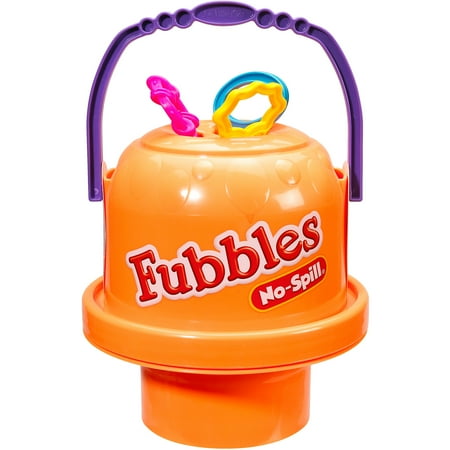Little Kids Fubbles No-Spill Big Bubble Bucket, Orange