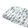 thumbnail image 5 of Baby Watercolor Foggy Forest Changing Pad Covers for Baby Boy Girl 32''x 16'' Misty Woodland Trees Mountain Fitted Changing Pad Sheets Soft Diaper Changing Table Mat, 5 of 6