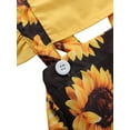 thumbnail image 3 of Seyurigaoka Girls Summer Clothes Sleeveless Sunflower Print Romper+Headband, 3 of 5