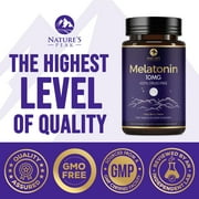 Melatonin 10mg Fast Dissolve Supplements, Sleep Support Supplement for Adults - Extra Strength 10 mg Melatonin Tablet for Restful Sleep Support, Strawberry Flavor, Sugar-Free Non-GMO - 120 Day Supply