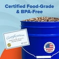 thumbnail image 5 of ePackageSupply Premium 5 Gallon Food Grade Plastic Pail with Gamma Seal Lid | Made in USA | BPA-Free | Heavy-Duty 90 Mil | Airtight Stackable Container, 1 Count, 5 of 9