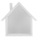 thumbnail image 1 of EeaseMX Estante de pared pequeño en forma de casa, de madera, para dormitorio, sala de estar, cocina y oficina (blanco)., 1 of 7