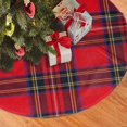thumbnail image 2 of Falda para árbol de Navidad de tartán Royal Stewart, suave y divertida, decoración navideña navideña de granja de 36", 2 of 4