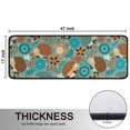 thumbnail image 5 of Kitchen Rugs Sets Of 2,Cute Green Hedgehog Pattern with Pioneer Flower Anti Fatigue Kitchen Mat Rugs Non Slip Washable,Decorative Kitchen Floor Mats for Kitchen,Sink,Laundry,17"x47"+17"x47", 5 of 5
