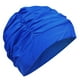 thumbnail image 3 of Gorro Baño para Mujer Gorros Plisados ​​Gorros Natación Largo () Azul, 3 of 4