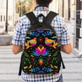 thumbnail image 2 of Ratiio Mexican Flower Traditional1 Print Backpack with Padded 15-inch Laptop Sleeve- Spacious and Durable Daypack for Work and Travel, 2 of 6