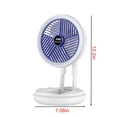 thumbnail image 3 of TIMIFIS Foldable-Light Fan , Camping Fan With LED Lights & Hooks, Battery Operated Fan With Hooks, USB Rechargeable Fan For Desk, Tent, Stroller, Home -, 3 of 7