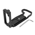 thumbnail image 1 of Soporte de placa de liberación rápida en forma de L vertical de metal completo con zapata fría para cámara Canon EOS RP (negro), 1 of 9