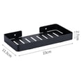 thumbnail image 3 of Jaboneras de pared para baño, acero inoxidable, sin perfora, soporte para jabón, estante para drenaje, ahorro de jabón para cocina, baño, bañera, - NEGRO Soledad Platos de jabón de baño, 3 of 9