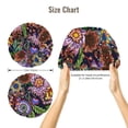 thumbnail image 5 of Kdxio Vintage Floral Pattern Satin Bonnet Silk Bonnet Hair Bonnet for Sleeping Hair Bonnets for Women Curly Natural Hair, 5 of 6