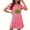 Hot Pink, variant on Fazvaoo Women's Nightgowns Short Sleeve Short Nightgowns Christmas Print Sleepwear(Black,Size S-XXL)