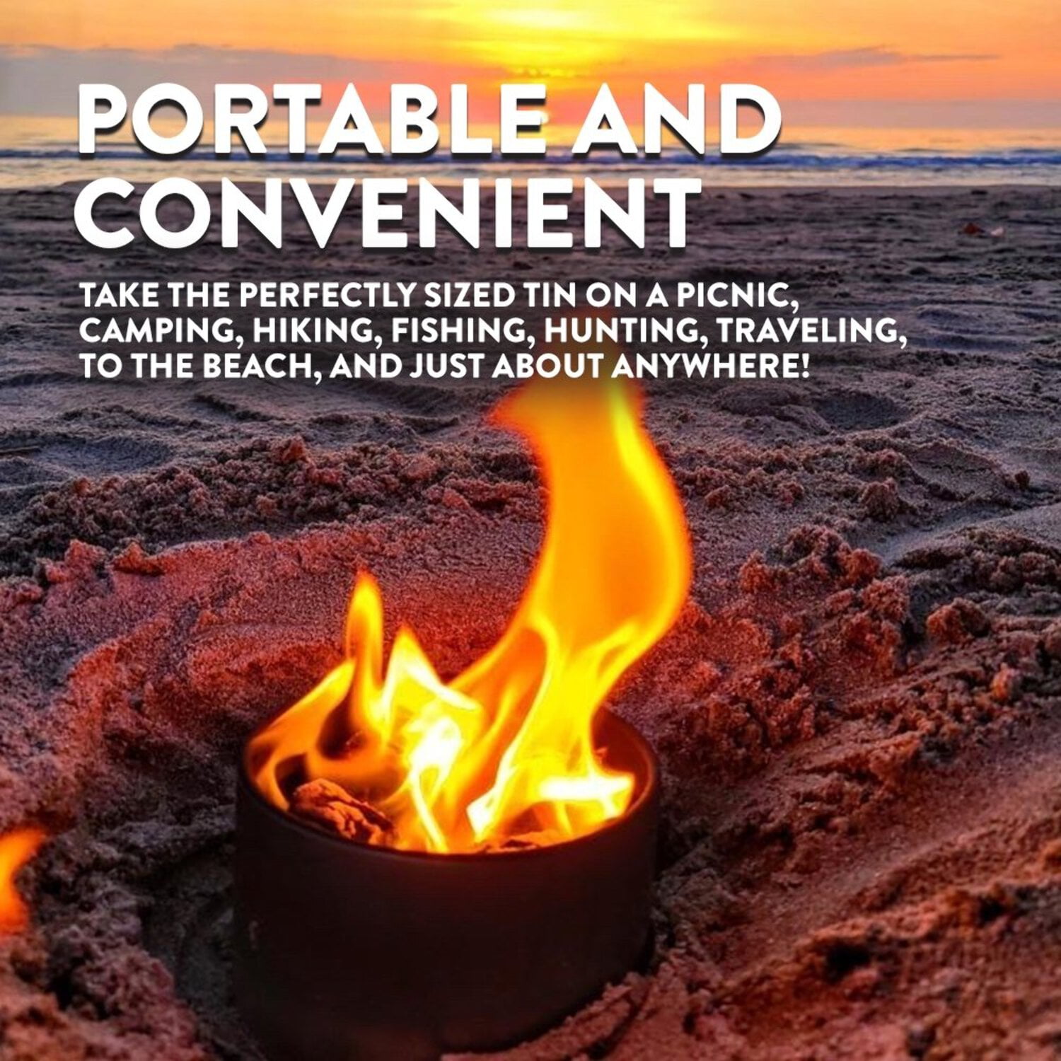 City Bonfires Portable Fire Pit 10 Pack 3‑5 Hour Burn Time Made in USA