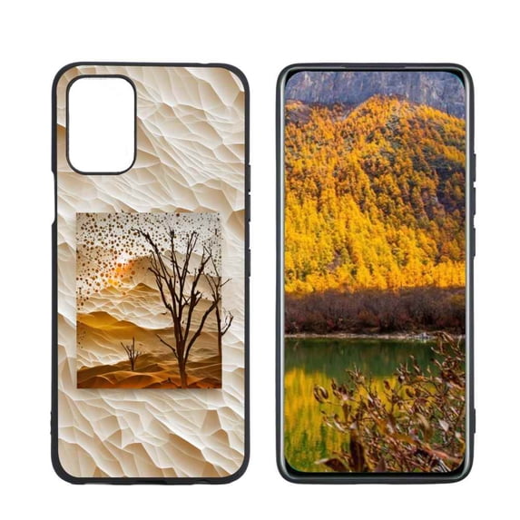 Abstract-desert-sunset-1 Phone Case, Degined for LG K53 Case Men Women, Flexible Silicone Shockproof Case for LG K53