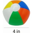 thumbnail image 4 of 4E's Novelty 50 Pack Mini Beach Balls, 4" Rainbow Inflatable Pool Toys, Summer Party Favors, 4 of 8