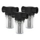 thumbnail image 1 of Uxcell Paquete de 3 Filtros de Bomba de Agua con Malla de Acero Inoxidable de 250, Filtro de Línea NPT Femenino de 3/4" Pulgada [Negro], 1 of 1