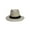 Natural, variant on Top Headwear Style Banded Wide Brim Fedora Hat, Black S/M