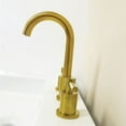 thumbnail image 3 of Faenza Double Handle Gold Widespread Bathroom Faucet with Drain Assembly, 3 of 4