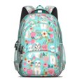 thumbnail image 2 of Bichon Dog Blue Florals Backpack for School,Cute School Bag,Schoolbag with Adjustable Shoulder Straps & Padded Back,16.9 Inch, 2 of 5