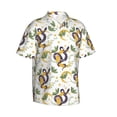 thumbnail image 2 of Fotbe Snake And Moon Hawaiian Shirt for Men Unisex Summer Beach Casual Short Sleeve Cotton Linen Button Down Shirts-Large, 2 of 9