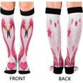 thumbnail image 2 of Coolnut Pretty Flamingo Compression Socks Women Men Knee High Stockings for Sports, Running, Travel 1Pair Gift, 2 of 7