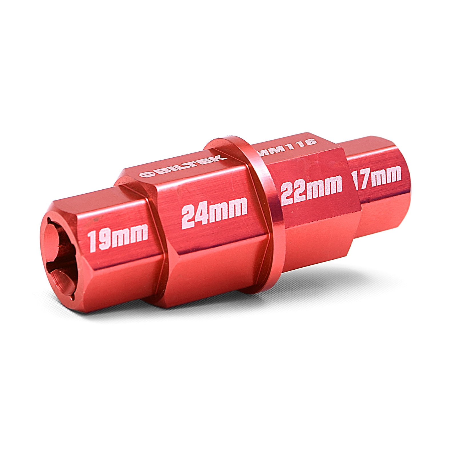 Biltek Lightweight Motorcycle Hex Axle Tool 17mm 19mm 22mm 24mm 3/8" Drive Spindle Allen