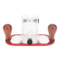 thumbnail image 1 of Router Base, Comfortable Grip Wood Handle Adjustable Depth Router Fixed Base  for 65mm Trimming Machine, 1 of 7