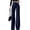 Navy, variant on Yungyresw Dress Pants For Women Straight Wide Leg Solid Color Palazzo Pants Business Casual Trousers Office Work High Waist Pants Beige L