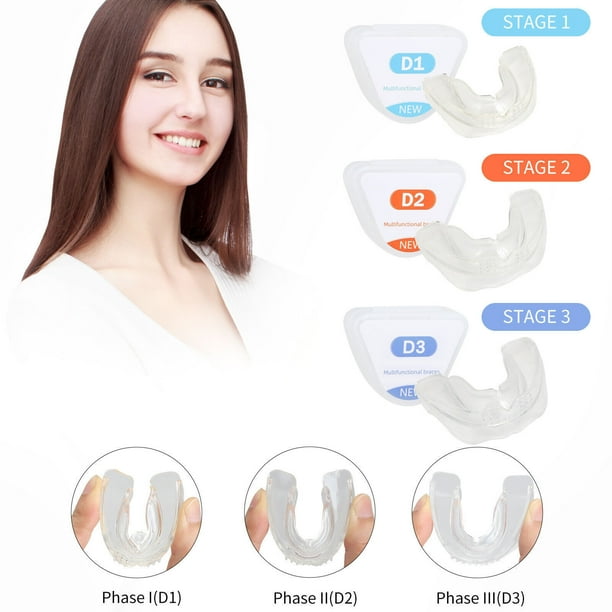 TASHHAR Mouth Guard Orthodontic Teeth Straightener Corrector 3 Stage