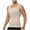 Beige, variant on Yievot Compression Shirts for Men Slim Fit Undershirts Sleeveless Workout Tank Tops Stretch Mesh Shapewear