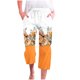 thumbnail image 1 of Pantalones Casuales de Mujer de Impresión Floral Cintura Elástica Suelta, Pantalones de Pierna Ancha Recta con Bolsillos, 1 of 5