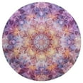 thumbnail image 3 of Kaleidoscope Mandala Colorful Floral Boho Round Small Area Rug, Print Non Slip Washable Floor Mat, Soft Throw Rug for Living Room, Powder Room Entryway, Bathroom, Bedside, 3 of 6