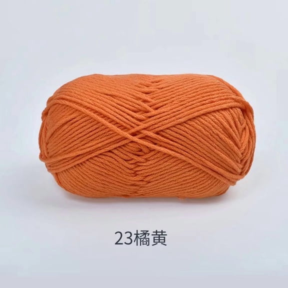 XmhyTop 1 Roll 100g Acrylic Worsted Weight Yarn, Beginner-Friendly Easy-to-Knit Hand-Knit Yarn for Scarves, Hats, Coats, Bags & DIY Crafts​, orange