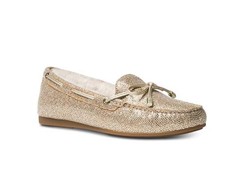 sherpa lined moccasin womens