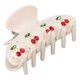 thumbnail image 4 of DEWIN cereza patrón mujeres niñas acetato moda elegante garra Clip Rhinestone pelo Clip accesorios para el cabello para citas de la vida diaria(Blanco), 4 of 5