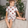 thumbnail image 4 of Balery Spiders Insects Conjunto de Pijama Infantil de Manga Corta con Estampado – Ropa de Dormir de Algodón Suave-3X-Large, 4 of 6