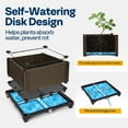 thumbnail image 3 of SPECSTAR Elevated Plastic Raised Garden Planter Kit, 17" x 17" x 7" (2 Pack, Brown), 3 of 8