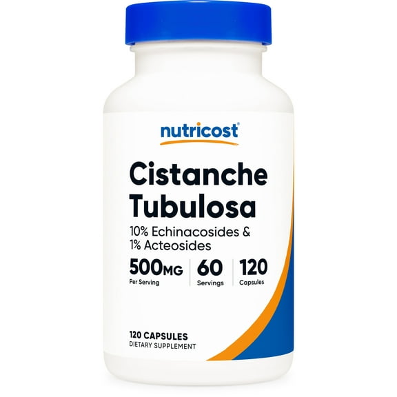 Nutricost Cistanche Tubulosa 500mg Per Serving, 120 Capsules, 60 Servings - Vegan, GMO-Free