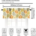 thumbnail image 2 of Boho Floral Valances for Kitchen,60s 70s Vintage Bohemian Botanical Floral Rainbow Kids Girls Bedroom Living Room Window Drapes 54x18inch, 2 of 6