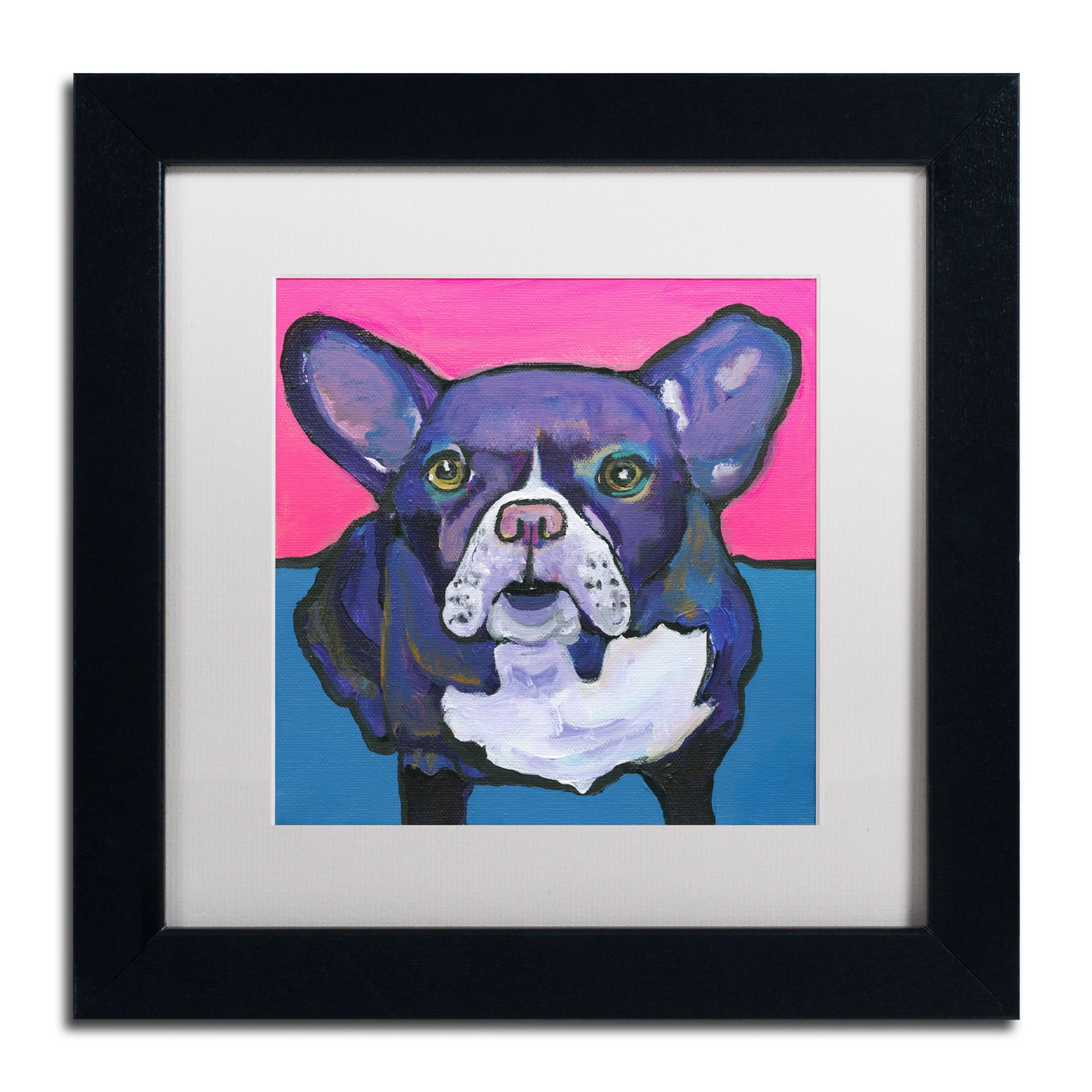 Trademark Fine Art "Radar" Canvas Art by Pat Saunders-White, White Mat, Black Frame