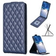 thumbnail image 5 of Allytechgroup Luxury PU Leather Case for iPhone 16, Vertical Flip Wallet Case with 3 Card Slots, Adjustable Kickstand Magnetic Closure Shockproof Protective Shell for Women Men, Blue, 5 of 7