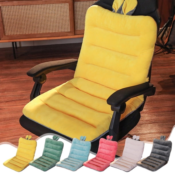 Cojín de pana con penacho 33x46 pulgadas - Almohada de espuma blanda para el salón, tatami, asientos extra - Gris, amarillo, azul, verde, rosa, beige